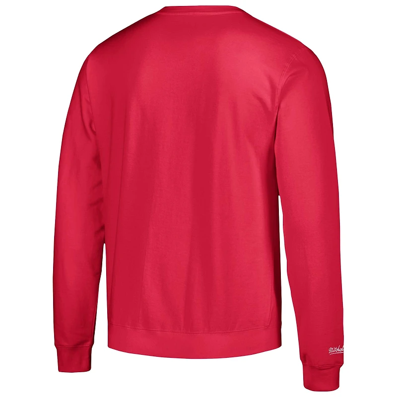 Men's Mitchell & Ness Pink Vancouver Canucks Watermelon Sugar High Pullover Sweatshirt