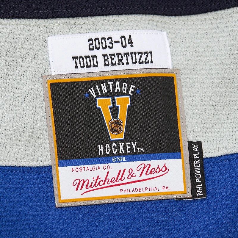Maillot bleu marine Todd Bertuzzi pour hommes des Canucks de Vancouver Power Play - CA