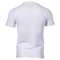 T-shirt blanc avec lettre de printemps des Canucks Vancouver Mitchell & Ness pour hommes
