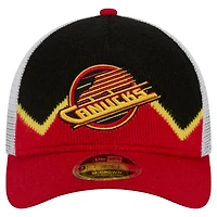 Men's New Era  Black/Red Vancouver Canucks Sock 9FORTY M-Crown A-Frame Adjustable Hat
