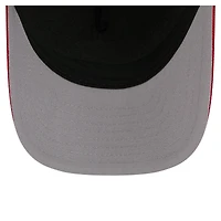 Casquette ajustable New Era noire et rouge Vancouver Canucks Sock 9FORTY M-Crown A-Frame pour homme