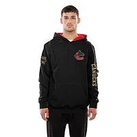 Sweat à capuche noir New Era pour homme, motif Canada Day