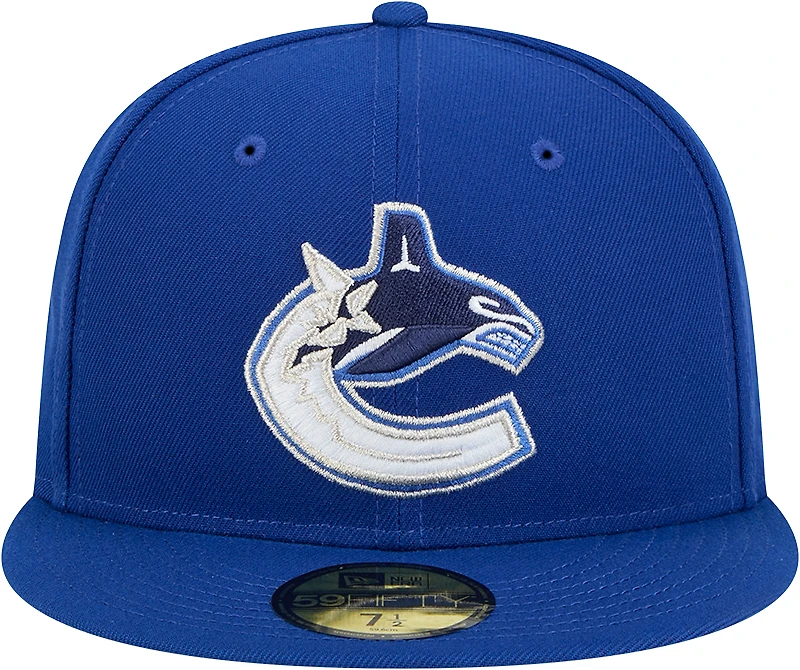 Men's New Era Blue Vancouver Canucks Core 59FIFTY Fitted Hat