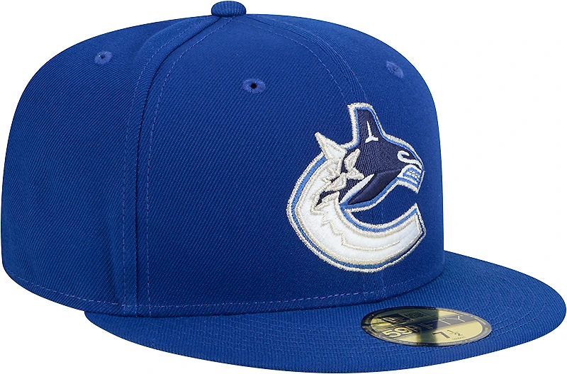 Casquette ajustée Core 59FIFTY bleue des Vancouver Canucks de New Era pour homme