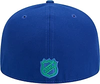 Casquette ajustée New Era Core 59FIFTY bleue pour homme, Vancouver Canucks