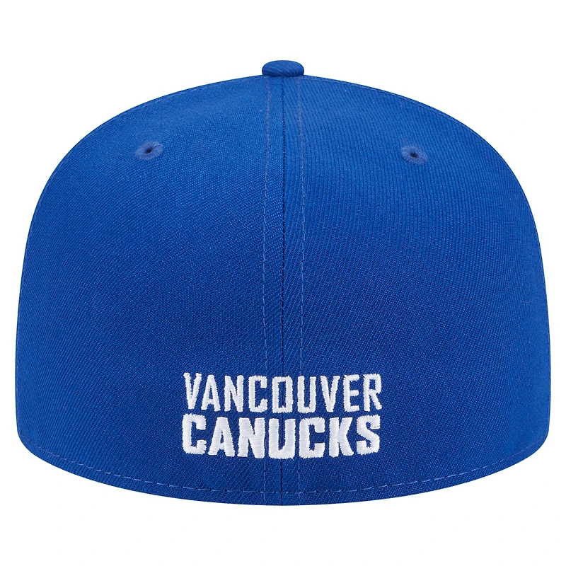 Casquette ajustée Deceptor 59FIFTY bleue New Era pour homme des Canucks de Vancouver