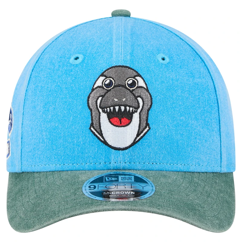 Casquette ajustable New Era bleue Vancouver Canucks Jr. Mascotte 9FORTY M-Crown pour homme