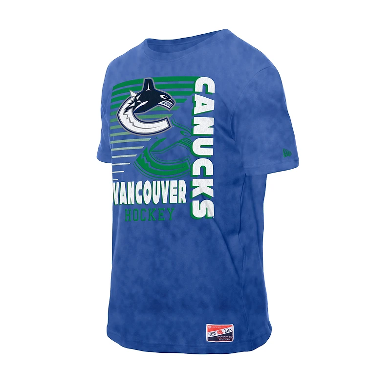 Men's New Era Blue Vancouver Canucks Mineral Wash T-Shirt