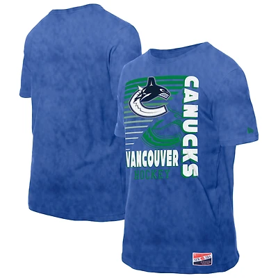 Men's New Era  Blue Vancouver Canucks Mineral Wash T-Shirt