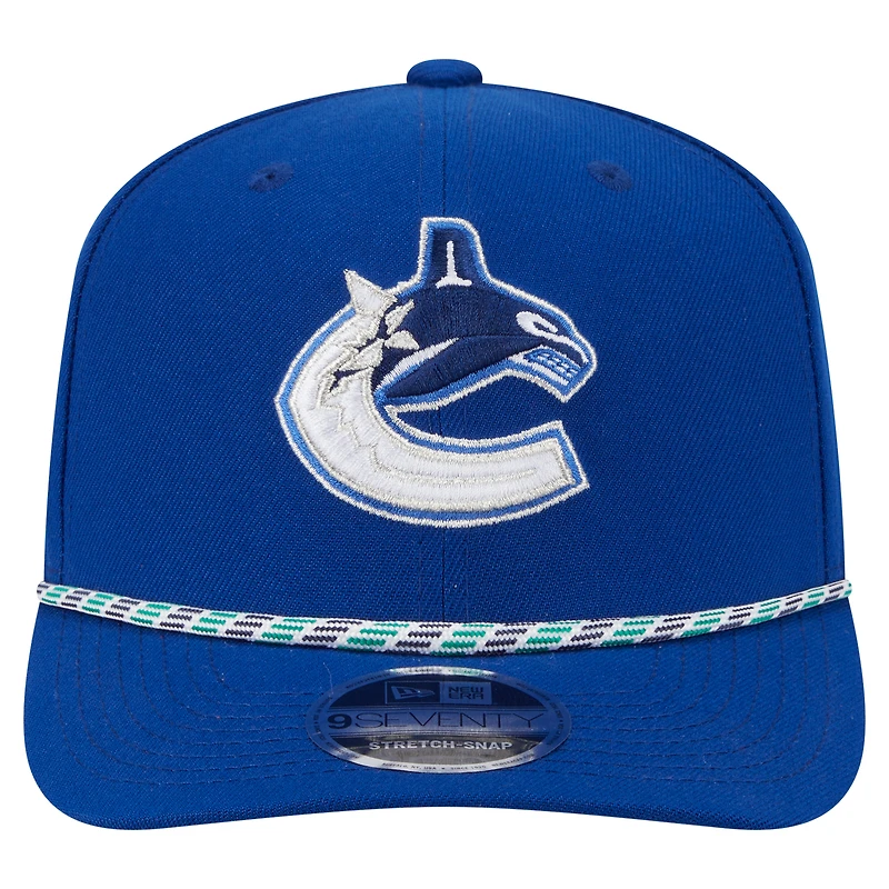 Men's New Era Blue Vancouver Canucks Multi-Rope 9SEVENTY Adjustable Hat