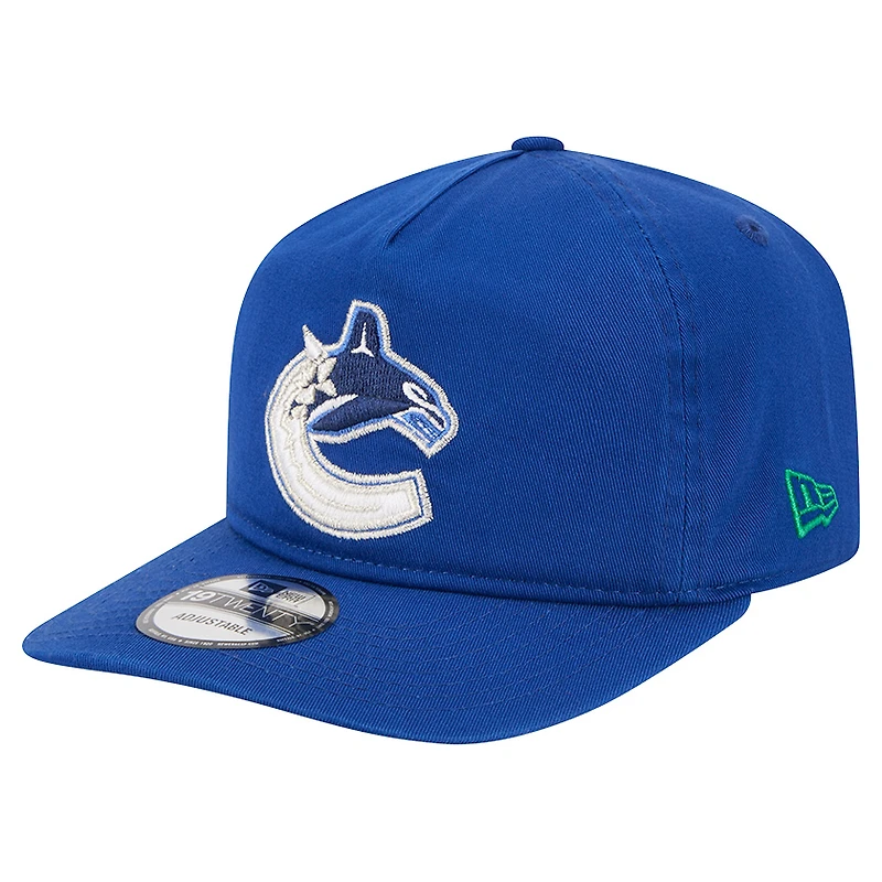 Men's New Era Blue Vancouver Canucks Quickstrike 19TWENTY Adjustable Hat