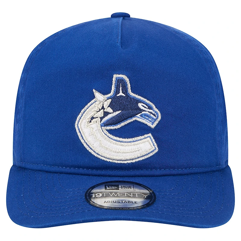 Men's New Era Blue Vancouver Canucks Quickstrike 19TWENTY Adjustable Hat