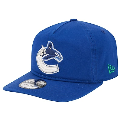Casquette ajustable Quickstrike 19TWENTY bleue New Era pour homme des Vancouver Canucks
