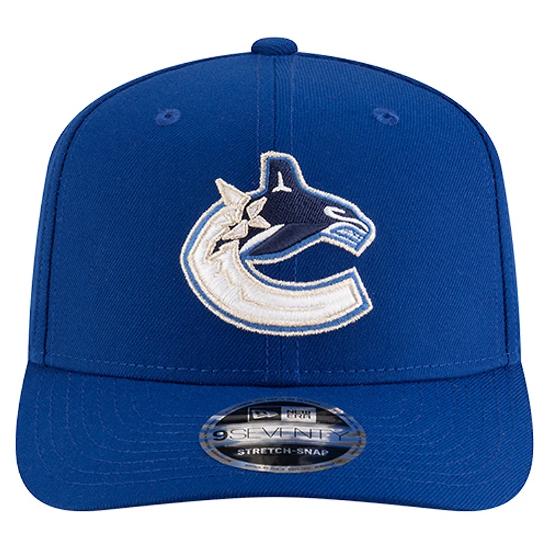 Men's New Era  Blue Vancouver Canucks Team Collection Basic 9SEVENTY Adjustable Hat