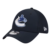 Men's New Era  Navy Vancouver Canucks Logo 39THIRTY Flex Hat