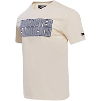 Men's Pro Standard Cream Vancouver Canucks Varsity Blues T-Shirt