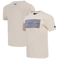 T-shirt Pro Standard Vancouver Canucks Varsity Blues crème pour homme