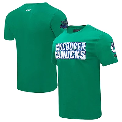 Men's Pro Standard Green Vancouver Canucks Classic Chenille T-Shirt