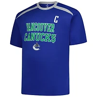 Men's Profile Quinn Hughes Royal Vancouver Canucks Big & Tall Name Number T-Shirt