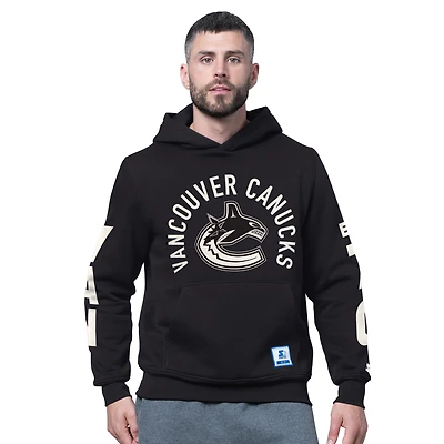 Sweat à capuche noir Starter Handoff des Vancouver Canucks pour homme