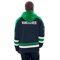 Men's Starter  Blue Vancouver Canucks Sweeper Fashion Jersey Pullover Sweatshirt