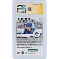 Quinn Hughes Vancouver Canucks Autographed 2019-20 Upper Deck Parkhurst Prominent Prospects #PP-20 CGC Fanatics Witnessed Authenticated 10/10 Rookie Card