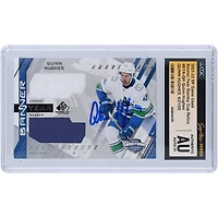 Quinn Hughes Vancouver Canucks Autographed 2021-22 Upper Deck SP Game Used Banner Year Dual-Color Relic #BYA-QH CGC Fanatics Witnessed Authenticated Auto 10 Card