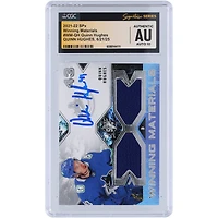 Quinn Hughes Vancouver Canucks Autographed 2021-22 Upper Deck SPx Winning Materials GU Relic #WM-QH CGC Fanatics Witnessed Authenticated Auto 10 Card