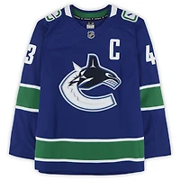 Quinn Hughes Vancouver Canucks Autographed Blue Fanatics Premium Jersey