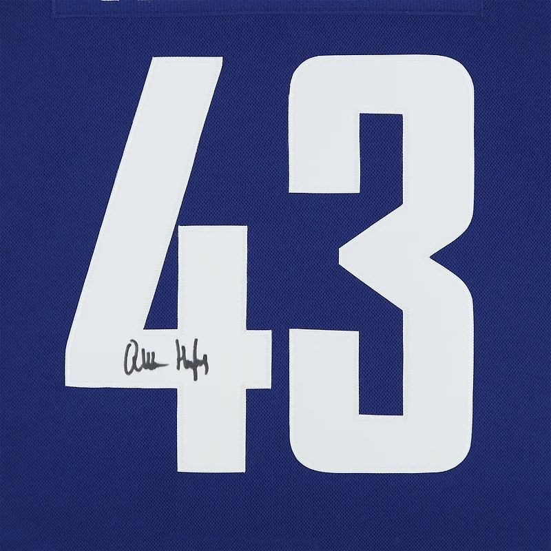 Quinn Hughes Vancouver Canucks Autographed Blue Fanatics Premium Jersey