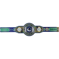Ceinture de titre WWE Legacy autographiée par Quinn Hughes des Vancouver Canucks avec inscription « 2024 Norris » - Édition limitée n° 1/5