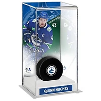 Étui de luxe pour rondelles de hockey hautes des Vancouver Canucks de Quinn Hughes