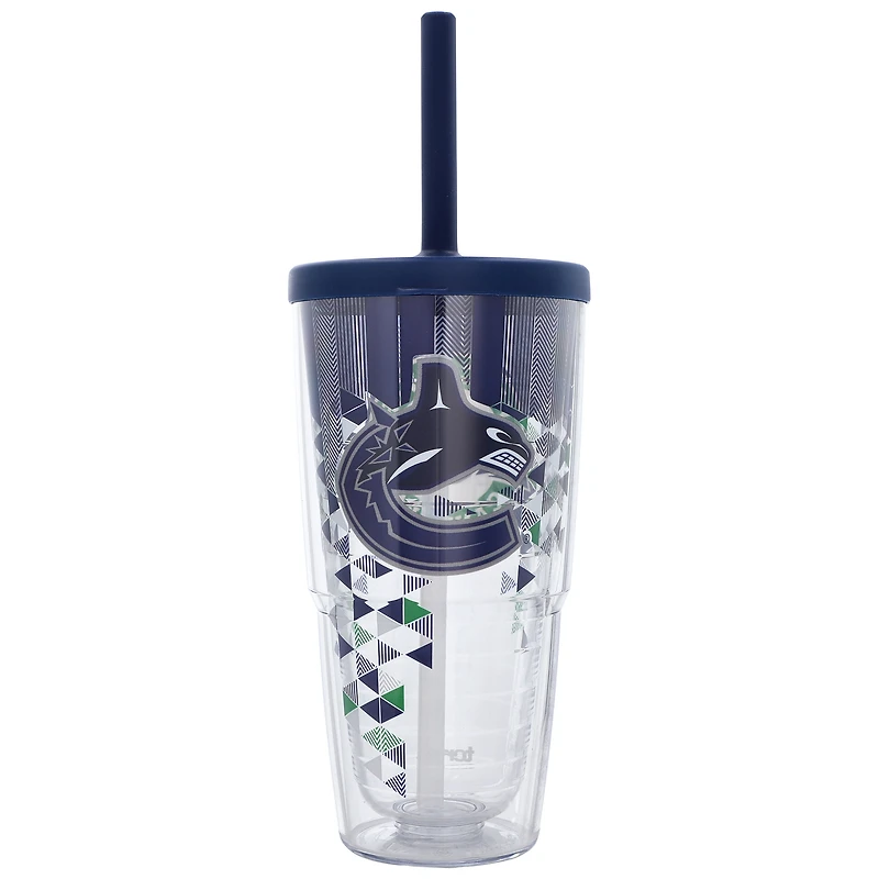 Gobelet classique Tervis Vancouver Canucks de 24 oz avec couvercle à paille