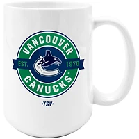 Le Sports Vault Canucks de Vancouver 15 oz. Tasse à café sublimée