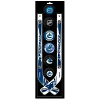 The Sports Vault Vancouver Canucks Mini bâton de hockey et rondelle en mousse huit pièces