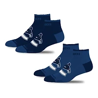 Unisex For Bare Feet  Vancouver Canucks Front & Center 2-Pack Socks Set