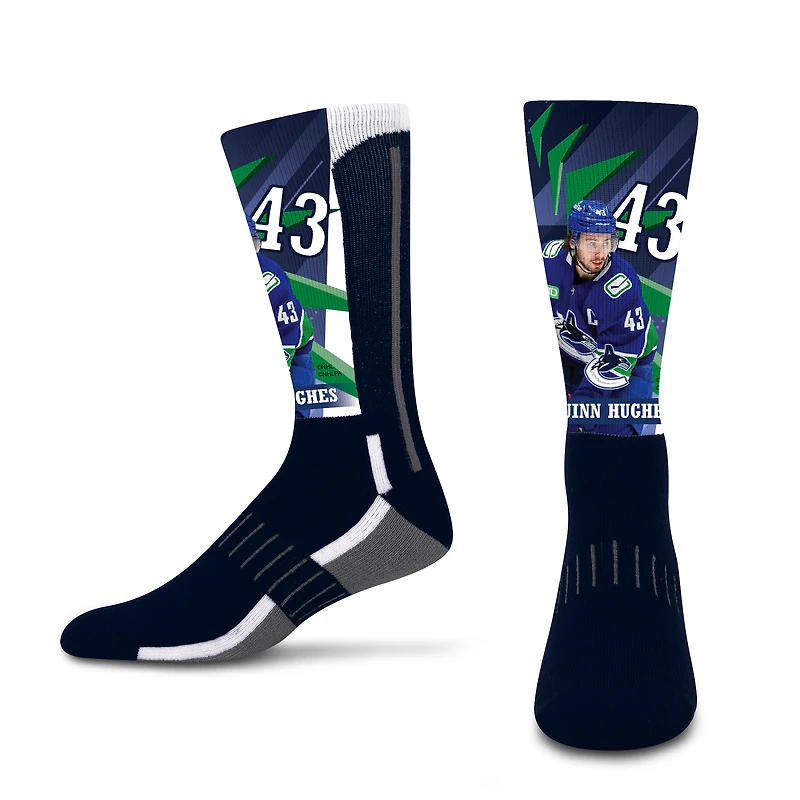 Unisex For Bare Feet Vancouver Canucks Retro Vibes Player Crew Socks