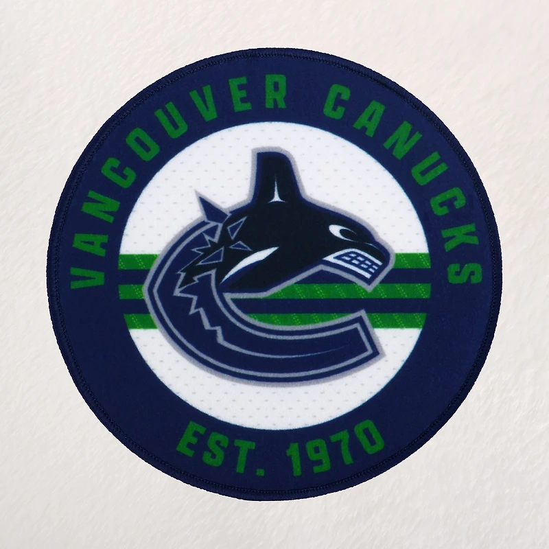 Peignoir unisexe blanc des Canucks de Vancouver