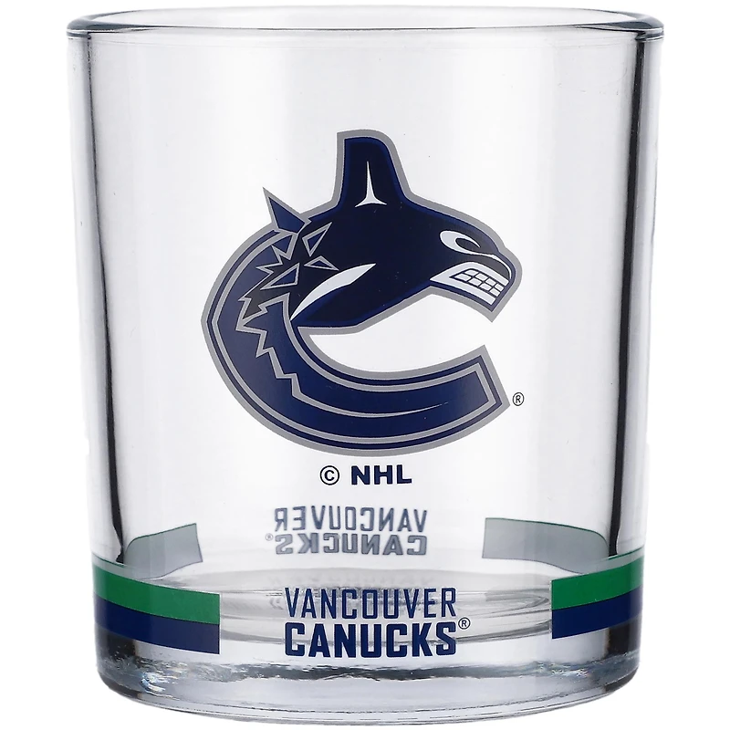 Canucks de Vancouver 10 oz. Verre à bandes de roches