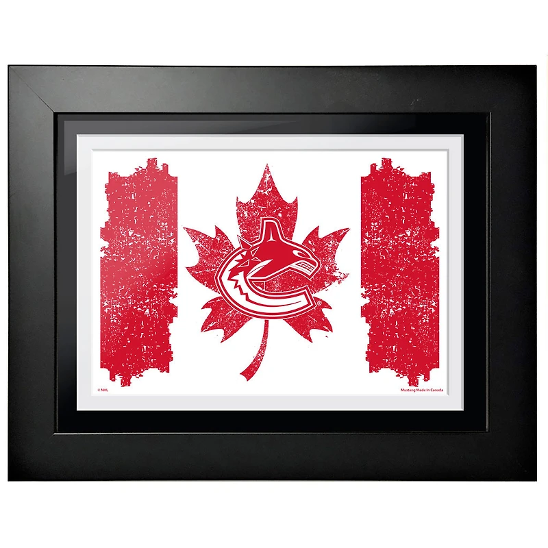 Photo encadrée Vancouver Canucks 2023 Fête du Canada 12" x 16"