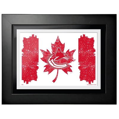Photo encadrée Vancouver Canucks 2023 Fête du Canada 12" x 16"