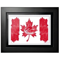 Photo encadrée Vancouver Canucks 2023 Fête du Canada 12" x 16"