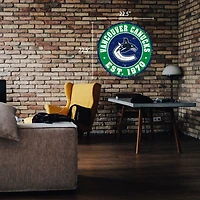 Vancouver Canucks 22'' Distressed Logo Wall Sign