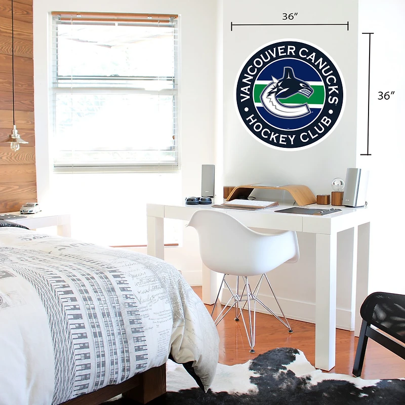 Vancouver Canucks 36'' x 36'' Team Logo Repositionable Wall - Decal