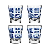 Vancouver Canucks 4-Pack 2oz. Shot Glass Set