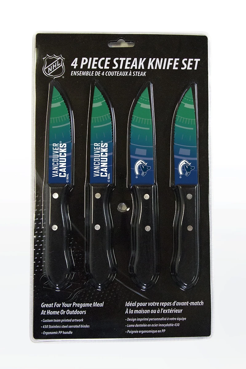 Vancouver Canucks 4-Piece Steak Knife Set