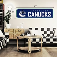Vancouver Canucks 90'' x 23'' Repositionable Wall - Decal