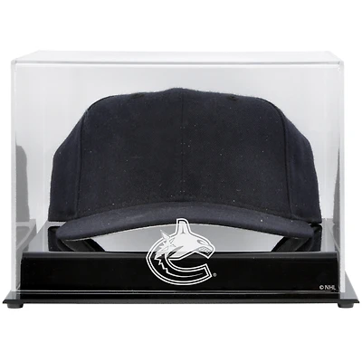 Vitrine de présentation en acrylique avec logo de l'équipe des Canucks de Vancouver