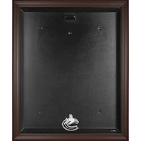 Vitrine de présentation du maillot encadré marron des Vancouver Canucks