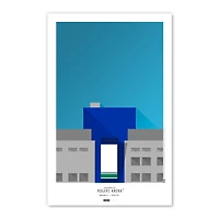 Vancouver Canucks Rogers Arena 11'' x 17 '' Minimalist Stadium Poster Impression artistique